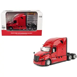 2025 Freightliner Cascadia Gen-5 Sleeper Cab Truck Tractor Red "Transport Series" 1/64 Die Cast Model by Diecast Masters