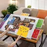 Portable Puzzle Game Table for 1000-1500pcs Puzzles, Rotating Light Grey/Dark Grey, 6 Colorful Drawers, Felt Board, 2-In-1 Stand With Lid, Lightweight Durable Polyester, Ideal For Adults