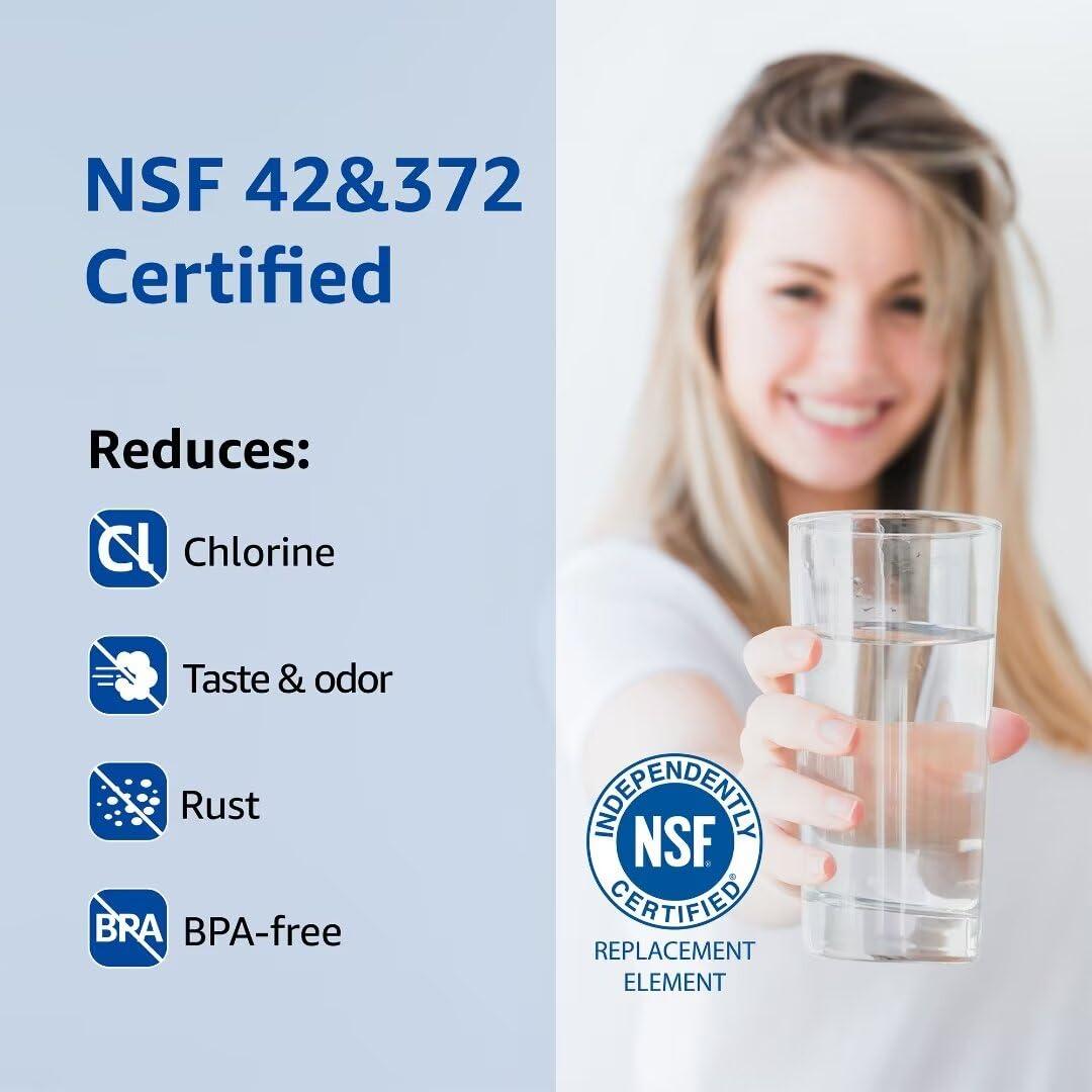 WF3CB Replacement Water Filter, Compatible with Frigidaire WF3CB, Pure Source 3, 706465, 242069601, 242086201, 242017800, WF425, Height 9 inches