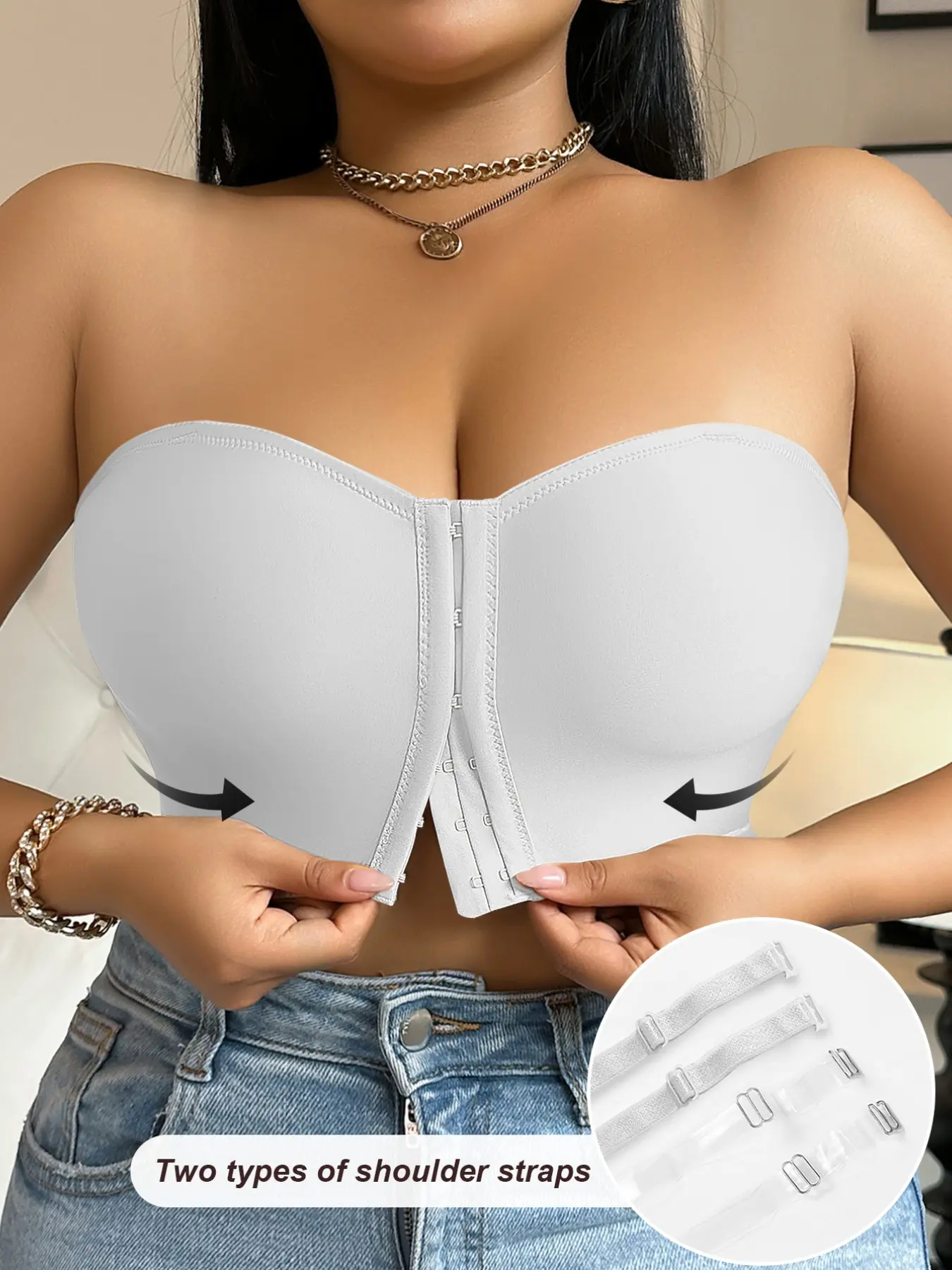 plus size bra for backless dress Voluptuous Backless Strapless Bra – Fashion Forms® main image 0