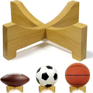 Football Display Stand -   Ball Stand for Footballs, Basketballs, Soccer Balls, Memorabilia &  Collectibles,  Ball Holder for Desk Shelf