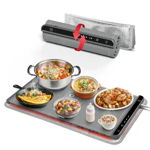 OKAN Large Silicone Electric Food Warmer Mat - 26"×15" Hot Tray for Household Appliances