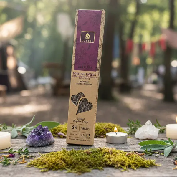 SONAVI – Nature’s Collection: Positive Energy Incense Sticks - Copal, Myrrh, Frankincense & Palo Santo - 25 grams