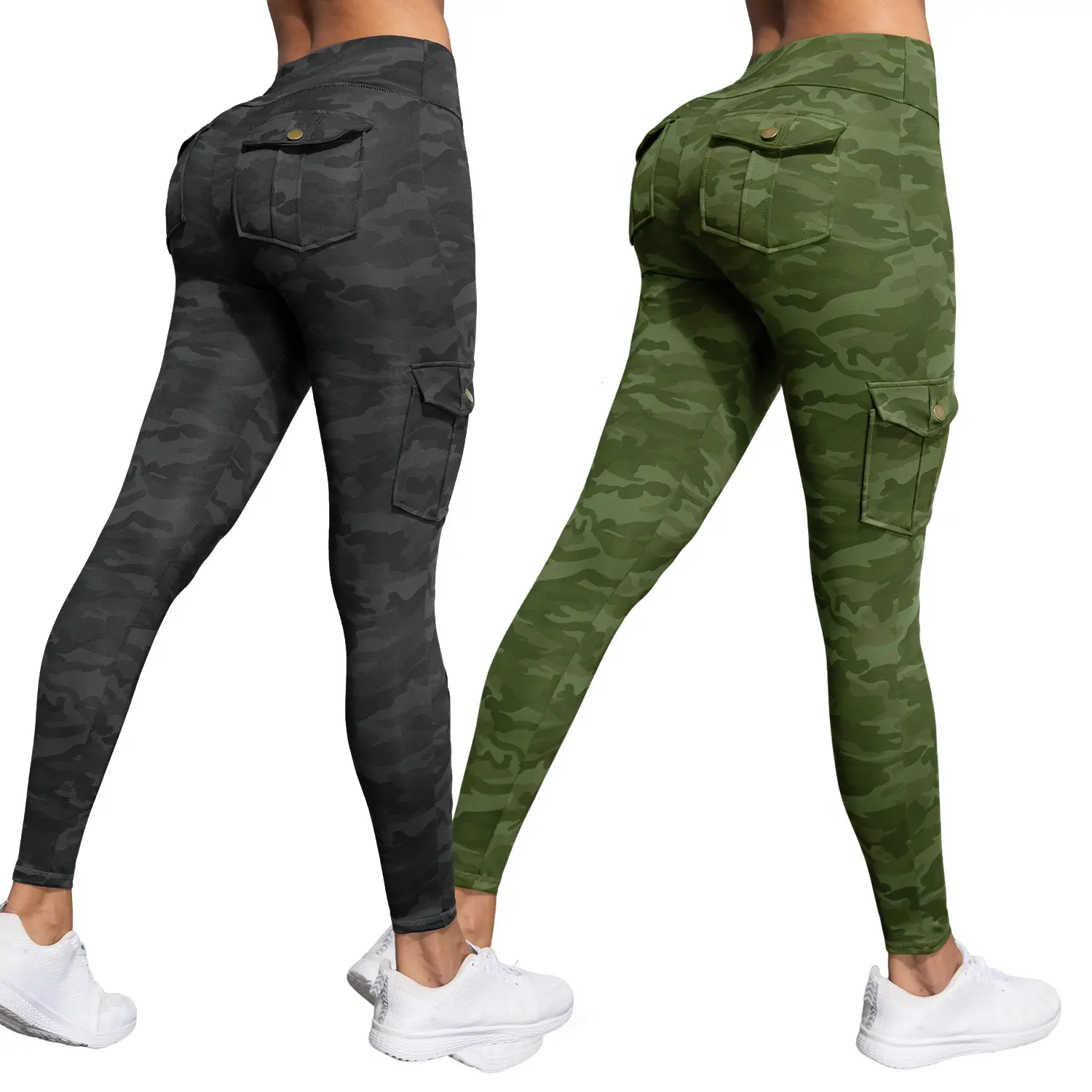 2 PACK-Camouflage Green+Camouflage Grey
