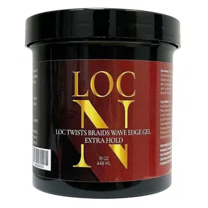 Loc N Loc Twists Braids Wave Edge Gel Extra Hold 16 oz