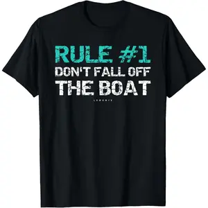Funny Cruise Shirts - Rule #1 Don't Fall Off The Boat Shirt T-Shirt