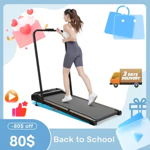 【With Incline & Handlebar】Walking Pad Treadmill with Incline, Under Desk Treadmill for Home Office, 4 in 1 Portable Folding Treadmills, 265lbs Capacity 2.5HP Low-Noise Walking Pad for Walking Jogging Running