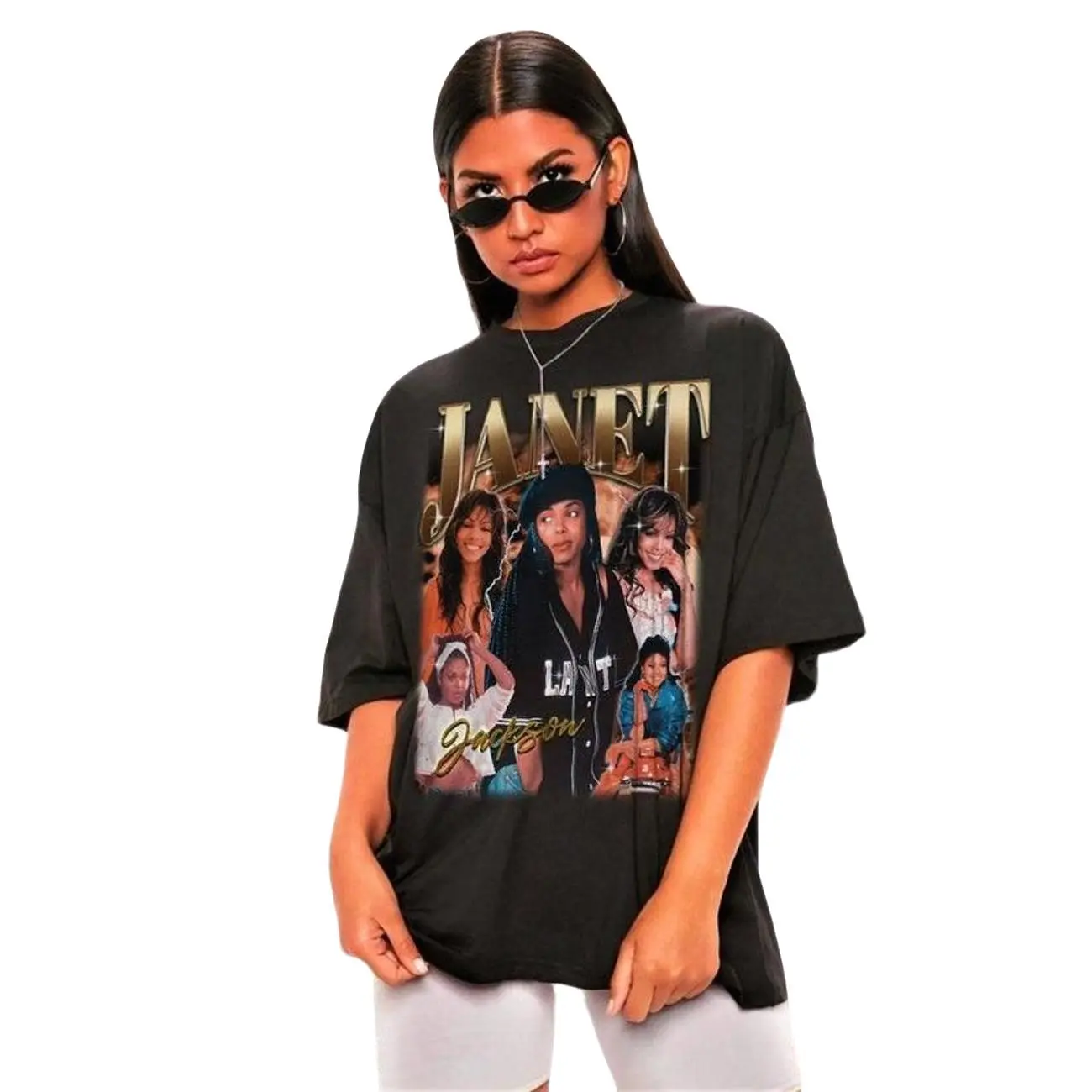 Retro Janet Jackson Graphic Tee – Vintage Y2K Aesthetic, Soft Cotton Unisex T-Shirt, Music Fan Gift