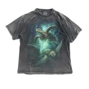 Turtle 90s Vintage Style Tshirt, Retro Y2k Ocean Shirt, Sealife, Turtle Shirts, Turtle Sea Lovers-  Unisex S-3XL - Menswear & Womenswear - Streetwear Tops - Casual Cotton Crewneck Shortsleeve Tshirt