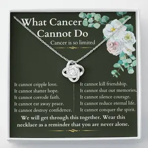 Inspirational Jewelry Necklace for Women - Courage Against Cancer Survivor Necklaces - Meaningful Caring Message - Perfect Cancer Gifts for Friends, Mom, Daughter, Patients