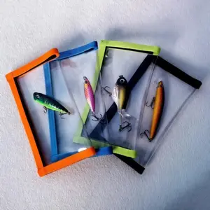 4 Colors Transparent PVC Fishing Bait Protector Hook Cover Anti-Prick Hand Wearproof Seal Large Capacity Outdoor Fishing Tackle