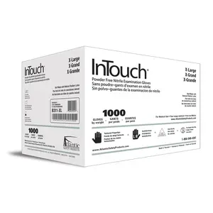 InTouch - BLACK NITRILE EXAM GLOVES - 1000 Black Nitrile Gloves per Case