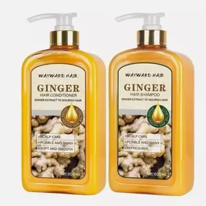 2x 800ML Ginger Plant Extract Anti Hair Loss Shampoo & Conditioner for Hair Regrowth, Hair Thickening Shampoo and Longer Hair , follicle repair ginger extract with biotin infused shampoo