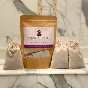 Lavender & Rose | 3 Bath Soaks - Floral Blend Gentle Comfort Cleanser Skin Repair