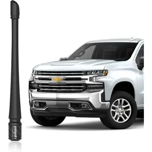 New Upgrade 7inch Antenna for Chevy Silverado and GMC Sierra Denali 1500 2500 3500 Fexible Rubber Truck Antenna Replacement with Optimized FM/AM Reception