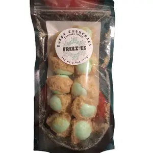 Freezies Caramel Apple Taffy Crunchies Candy Snack Sweet Candies Bonbon Dried 2.4 oz US Freeze-Dried Juicy Treats Unique Out-Of-This-World Snack