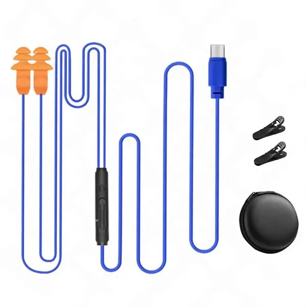 ABS Plastic Active Cancel In-Ear Earbuds - BT Headphones with Workwear-Style Design, Invisible Fit, Heavy Bass, Day-Long Battery, Suitable for Office Music & Phone Calls, Upgraded Aesthetic Audio Accessory (C Port)