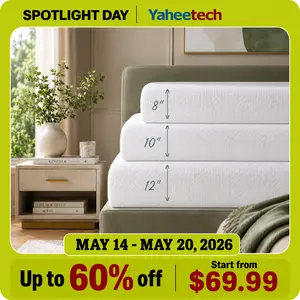 【On Sale】Yaheetech 8/10/12in Memory Foam Mattress Cooling Fiberglass free with 3 Foam Layers Gel Infused Green Tea Scent Medium Firm Twin Full Queen Size Ready in a Snap Body Hugging Comfort Cooler Fresher Nights, CertiPUR-US Certified summervibes