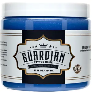 Guardian Tattoo Glide 13oz Jar - Soothing Aftercare and Tattoo Glide for Smooth Application Storage