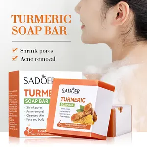 SADOER      Turmeric Soap Facial Skincare Comfort Skin Repair Cleansing Cleanser Facial Cleansing Facial Wash