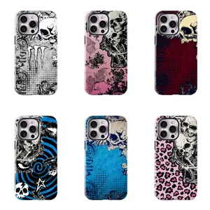 Monster Dark Gothic Phone Case with Skull Pattern - Shockproof and Protective Cover - Subculture Trendy Style for iPhone 16/15/14/13/12/11/17 ProMax Plus for Samsung phones, suitable for both men and women,  Perfect Gift for Women Men.A gift for the fans