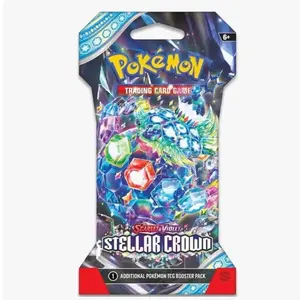 Pokémon - Stellar Crown Scarlet & Violet Live Rips - 10 Additional Game Cards - Collectible Trading Card Pack