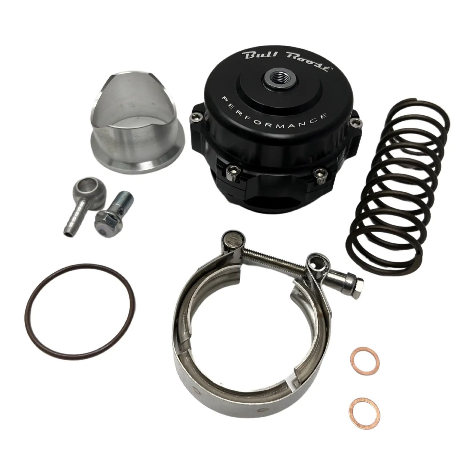 Q BV50 Black 50mm Blow Off Valve (BOV) - Up to 35PSI - 6PSI + 18PSI Springs