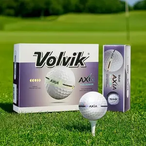 Volvik Axia Hologram Golf Ball with 360° Hologram Precision Dual Power Core & 366 Seamless Dimples for Improved Aim and Distance