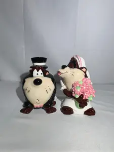 Taz and She Devil - Salt and Pepper- Bride and groom- wedding- Looney Tunes- Warner Brothers
