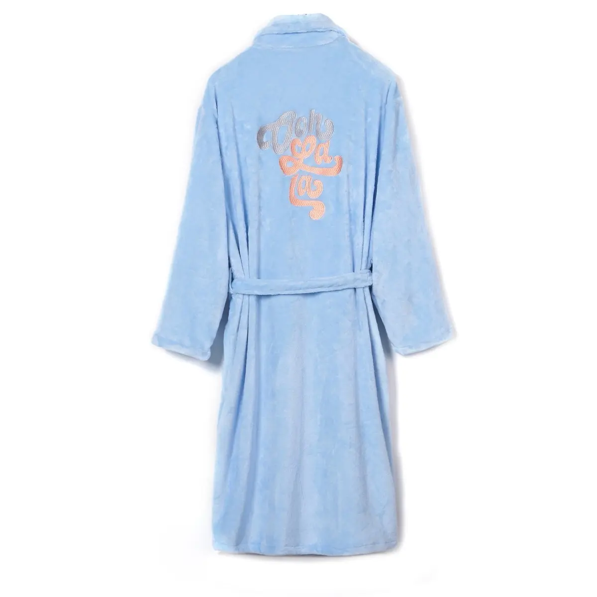 Ooh La La Plush Bathrobe Comfort Embroidered Womenswear