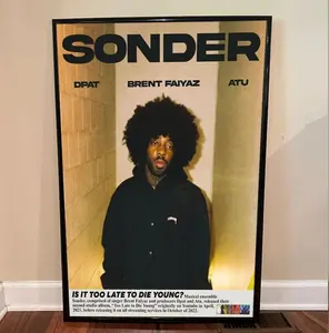 Brent Faiyez SONDER Poster, Gift Poster Decor Print Photo Decoration