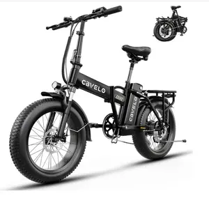 【CBVELO】1000W peak motor electric bicycle 48V20AH detachable lithium battery 20 × 3.0-inch wide tire front shock absorption mountain and snow off-road electric assist vehicle