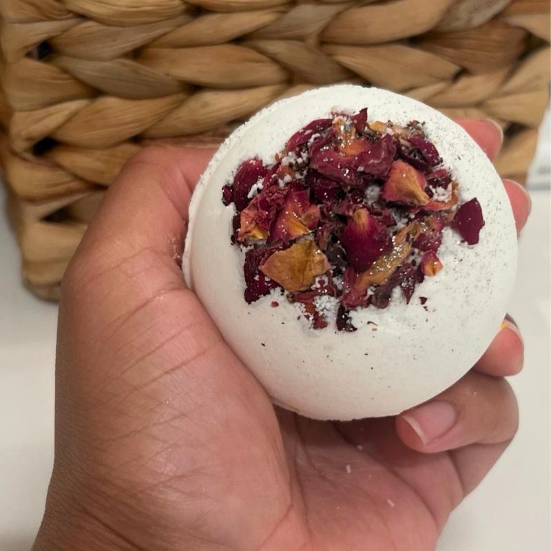 Rose Bath Bomb, Pick your Scent, Natural Bath Bomb, Fragrance, Aroma Shower, Rose Flowers, Fizzer, Skin Care, Body Care