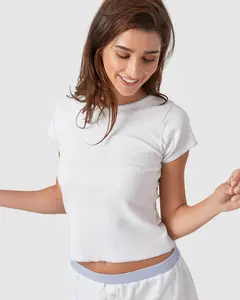 Baby Jean Tee In Chalk