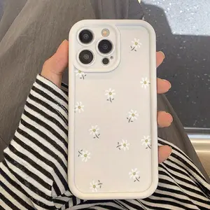 Case for iPhone 17 Pro Max 16 Plus 15 14 13 12 11 Air E Trendy Small Floral Pattern Drop Protection Shockproof Soft Silicone smartphone Cover
