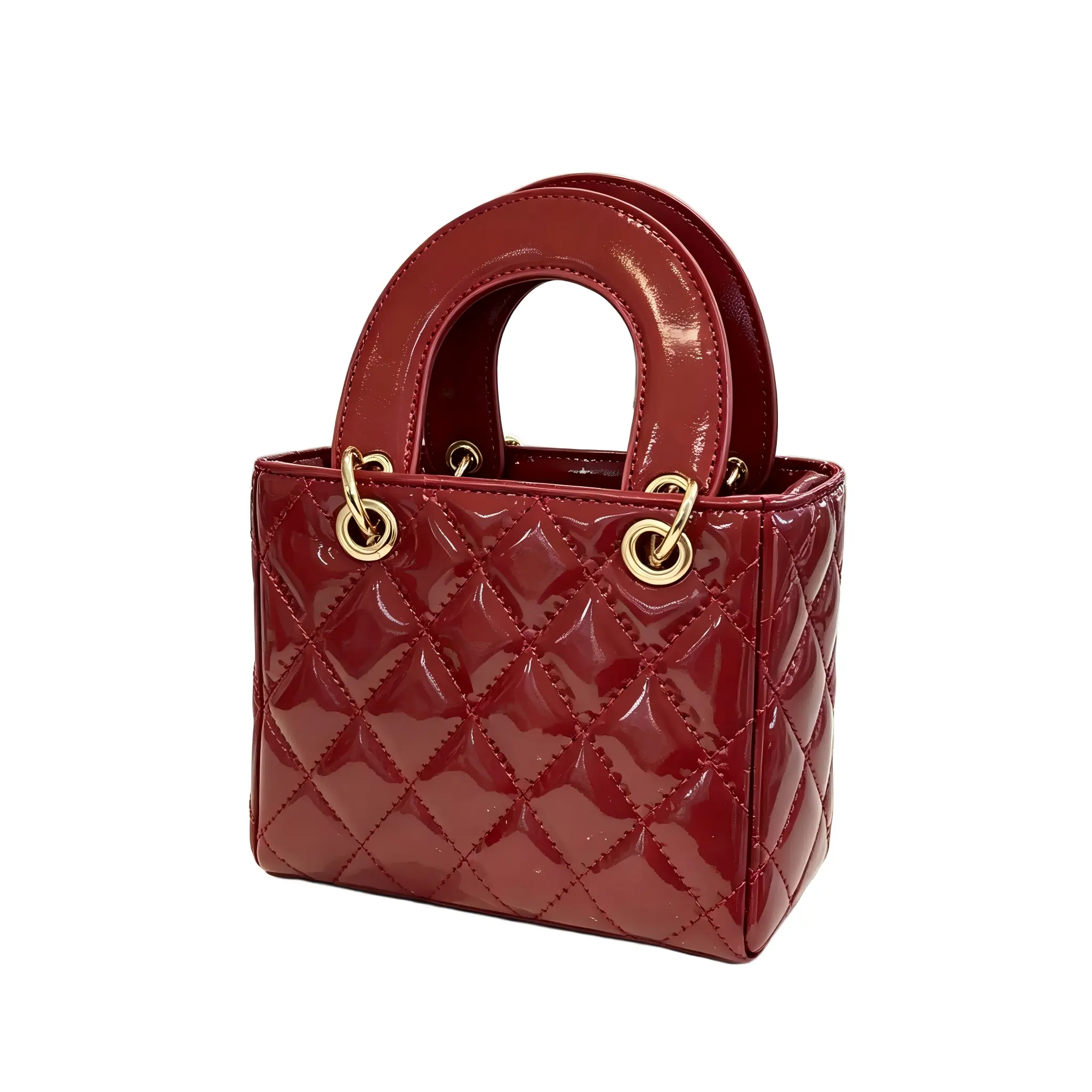 Women's Single Red Mini Handbag - Versatile Stylish Party Bag for Daily Shopping, Dates (Festive & Party Supplies)