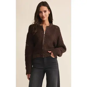 Z Supply Sundance Sweater in Chocolate Cherry