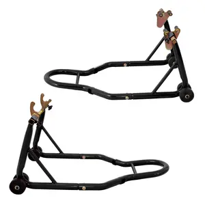 Motorcycle Front & Rear Stand, Front Rear Combo Stand Universal Wheel Lift Stand Swingarm Spool Lift Stand Paddock Stand