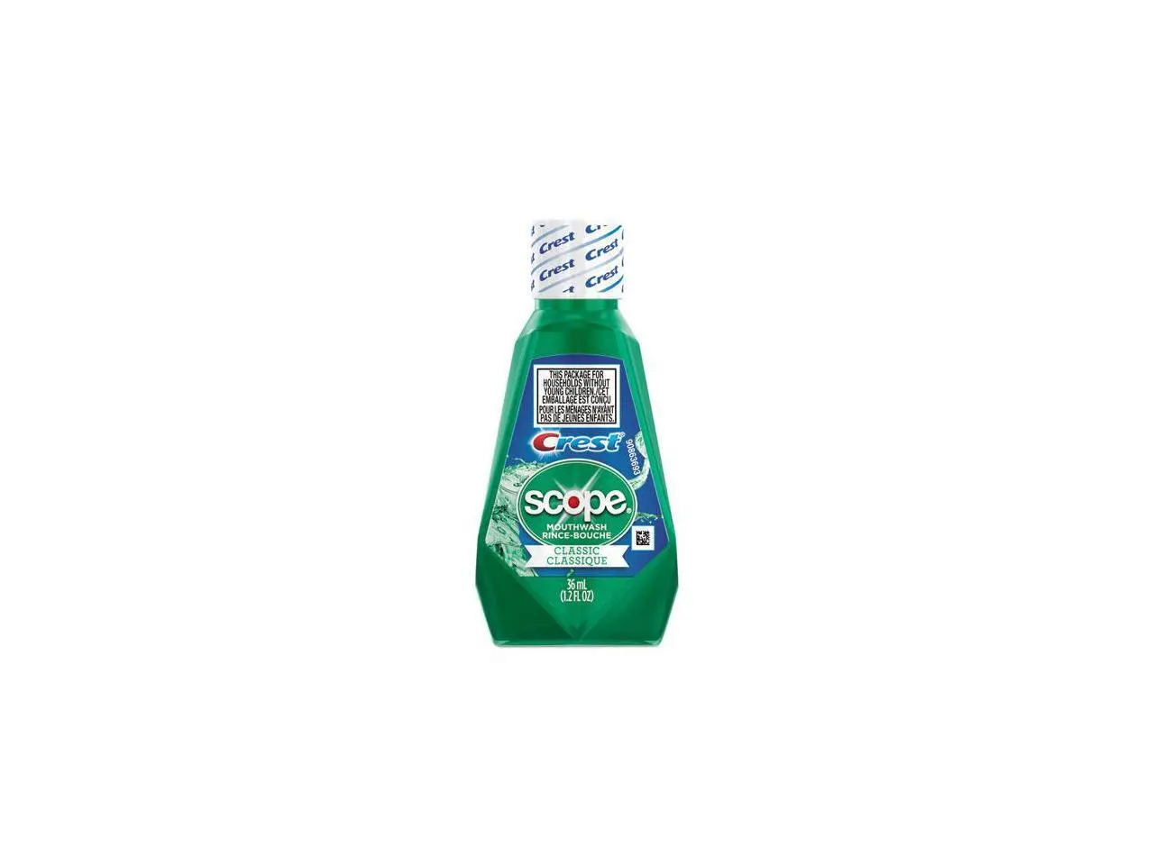 Crest + Scope Rinse, Classic Mint, 36 mL Bottle, 180/Carton 97506 Crest + Scope Rinse, Classic Mint, 36 mL Bottle, 180/Carton 97506