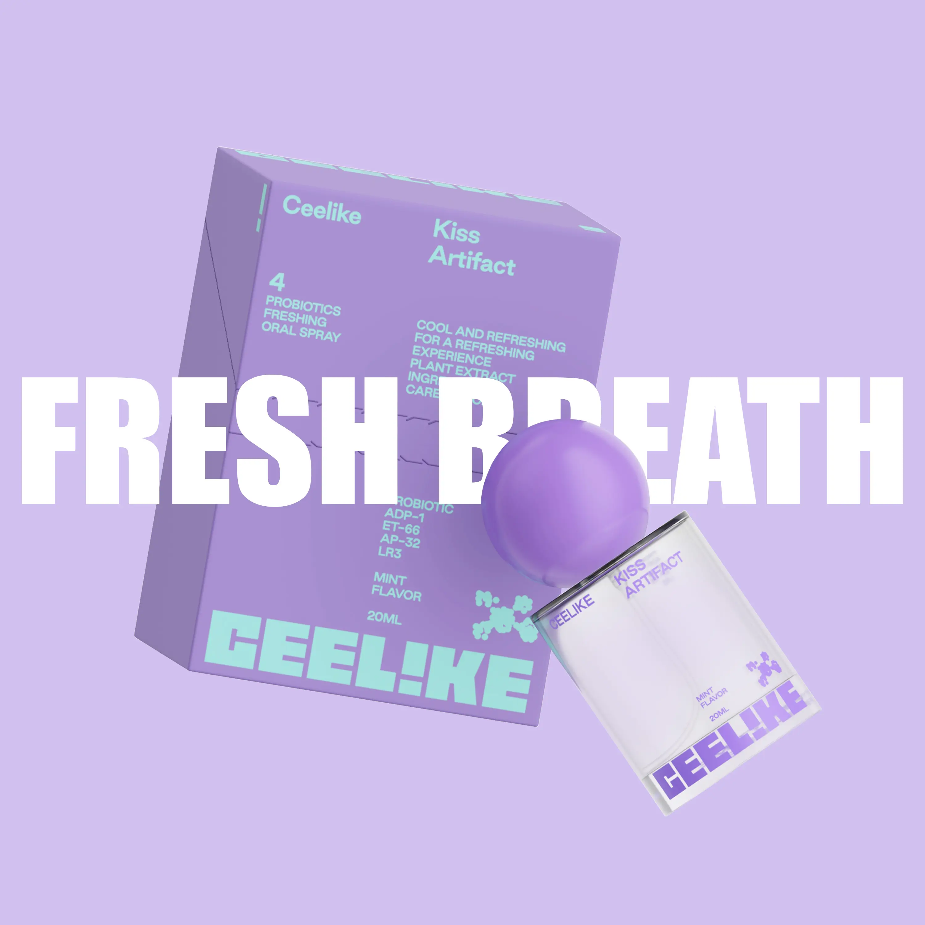 CEELIKE Probiotic Oral Spray – 20ml Breeze Mist for Lasting Freshness & Oral Care
