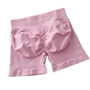 DFYNE Impact Shorts 4.5" Light Rose Pink Women’s Seamless High Performance Gym Shorts for Confidence and Power