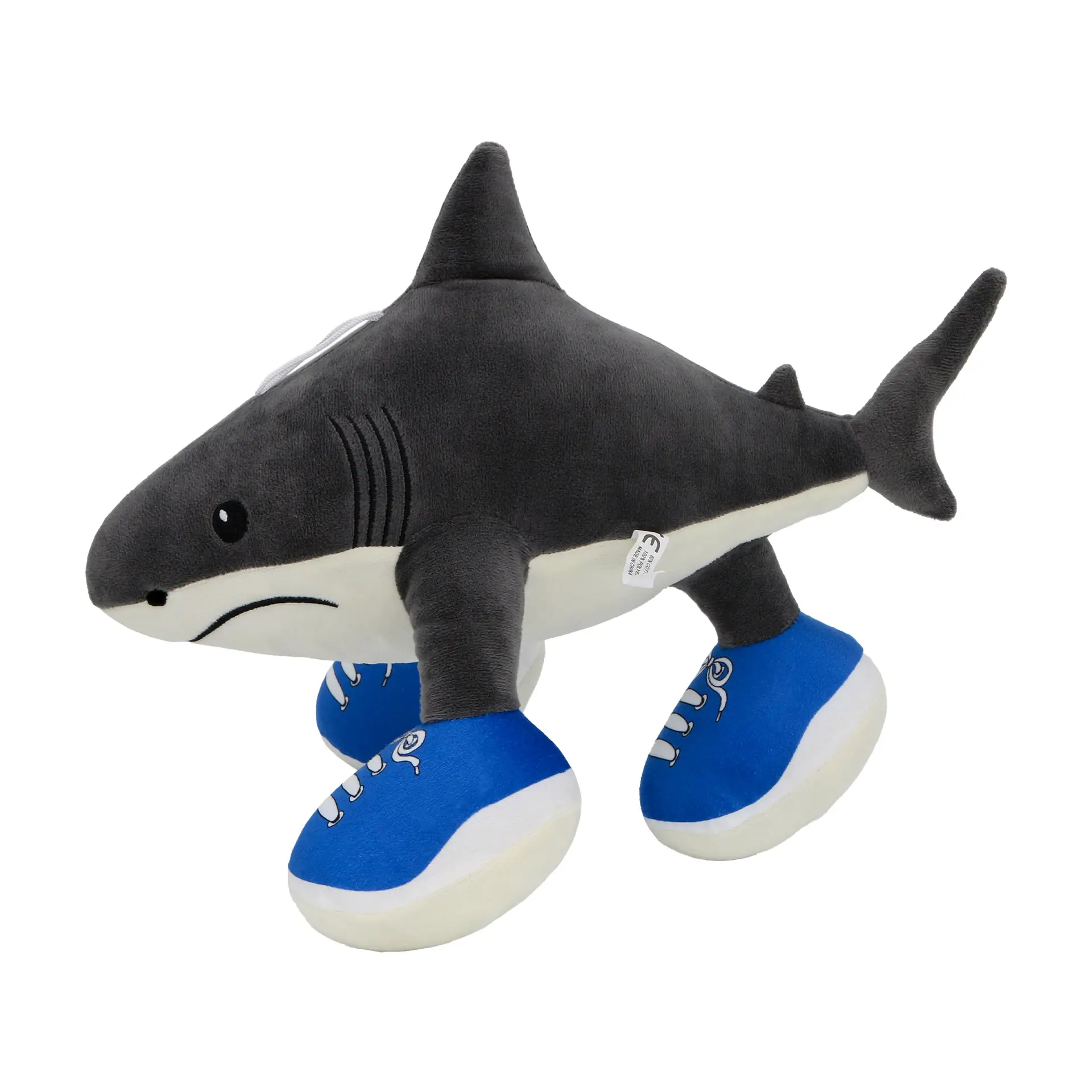 Three-legged shark dark gray about 37cm without lo