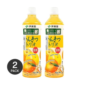 2 Pack ITO EN Nippon Yell Premium Japanese Citrus Trio Juice Drink 400ml Each - Ehime Kawachi Bankan & Wakayama Mikan Blend