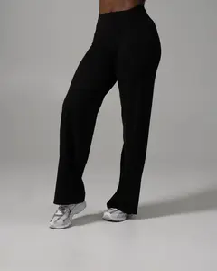 Aura Wide Leg Pant Long - Black