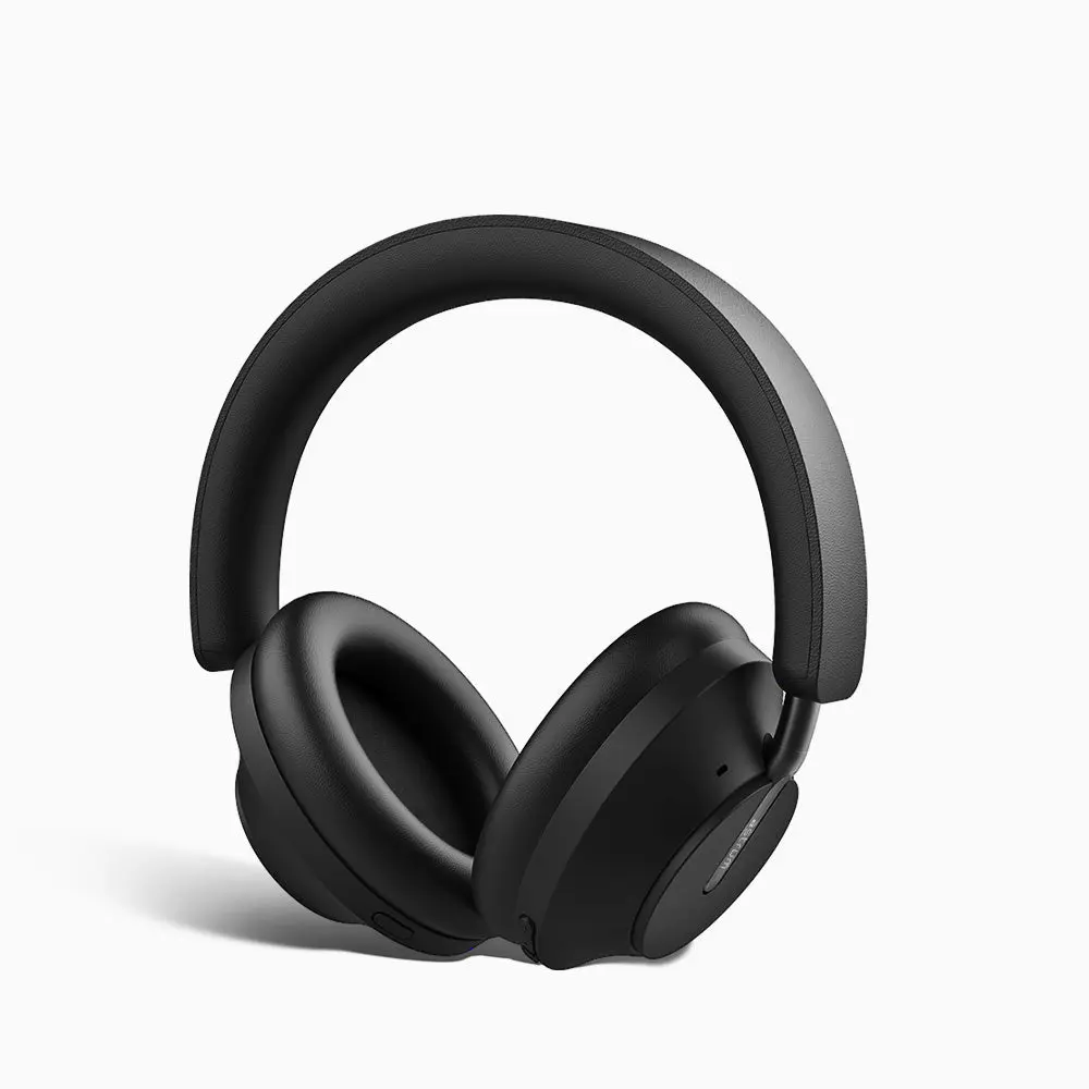ASTRUM MZ PRO - Wireless Hybrid Noise Canceling Headphones, Qualcomm aptX HD Audio, Luxury Real Leather, Wear Detection, Up to 40H Play Time (Black)