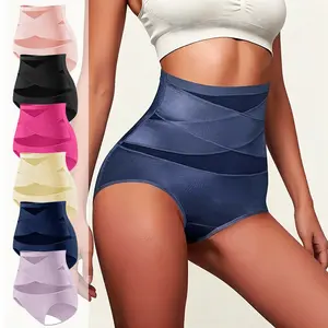 Pack of 6 women’s comfortable high-waist shaping shorts; seamless tummy control shapewear; butt-lifting shaping shorts; silky, soft, breathable fabric; highly elastic, close-fitting women’s apparel; hip-shaping women’s clothing.
