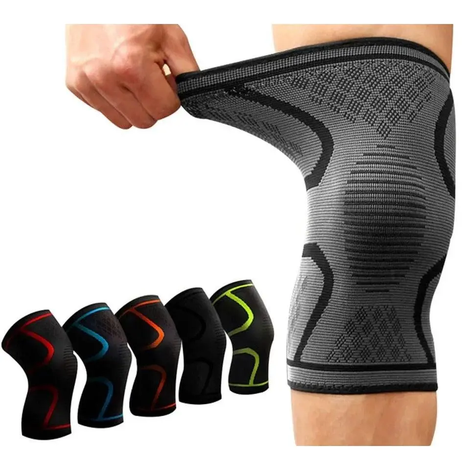 Fitness Running Cycling Knee Support Braces - Elastic Nylon Sport Compression Knee Pad Sleeve
