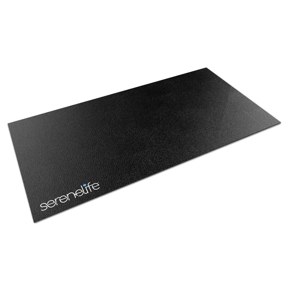 Premium Exercise Fitness Mat | Non-Slip High-Density PVC Foam Workout Mat - Shock Absorption & Noise, Reducing Floor Mat, Ideal for Yoga, Treadmill, Home Gym Use