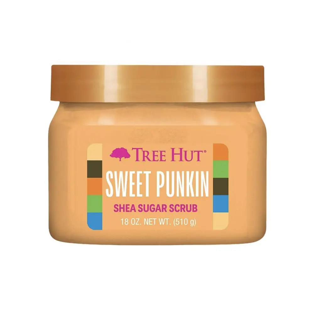 Tree Hut Sweet Punkin Body Scrub, Exfoliating Sugar Scrub, Vegan, 18 Oz | Exfoliating & Nourishing with Shea Butter & Essential Oils, Body Exfoliator for All Skin Types, Self Care Gifts for Women