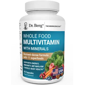 Whole Food Multivitamin with Minerals (Previously known as Keto Energy) - 60 Capsules Dietary Edible Fitness Supplement Optimum